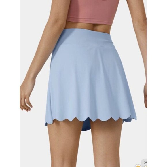 Halara Cloudful Air Fabric High Waist 2-1 Side Pocket Cool Touch Tennis Skirt (M - Picture 9 of 10